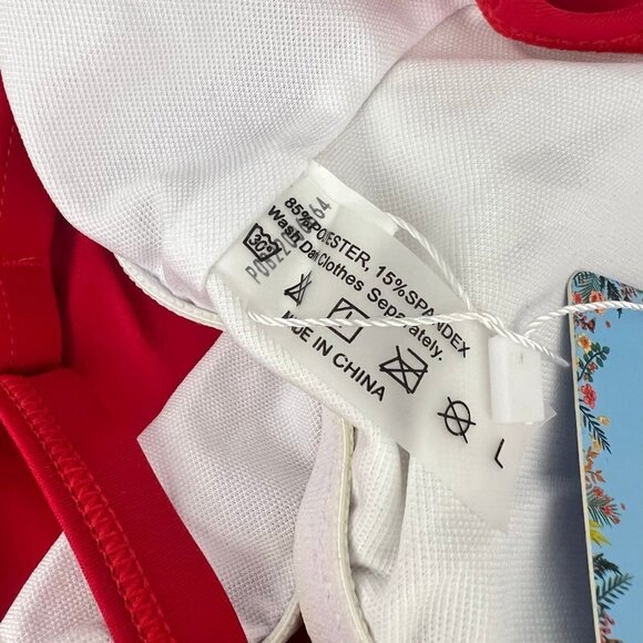 Yonique Swimsuit Size L Blousy Tankini Red Size L NWT - Picture 6 of 10